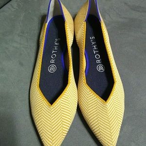 RARE! Rothy's Gold Herringbone RETIRED! NIB 8.5